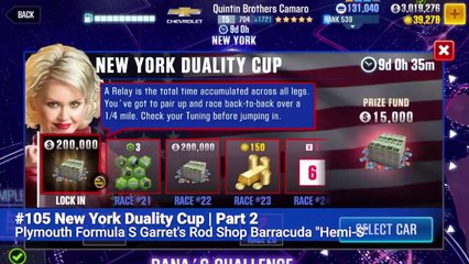 CSR2 New York Duality Cup event screen