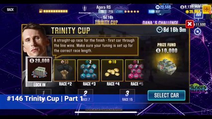 CSR2 Trinity Cup event screen